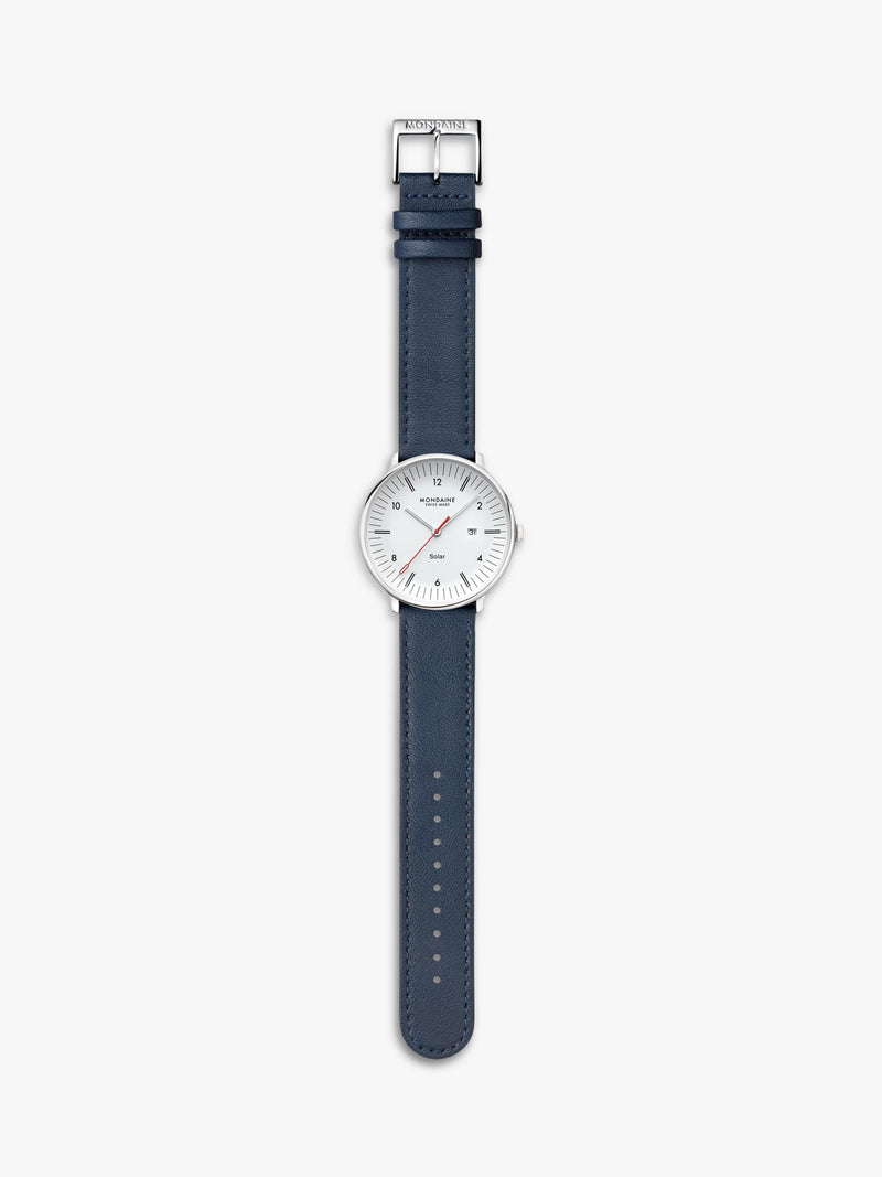Mondaine men's Doppio solar watch 41mm (British brand)