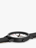 Mondaine Essence Solar watch men's 41mm black nylon strap, imported from the UK