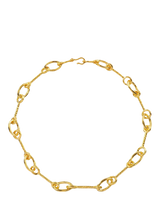 John Lewis Shyla Matera Interlock Necklace Gold Plated Statement Necklace 44cm- Buy online at McGrocer