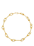 Shyla gold plated interlock necklace 44cm, imported from the UK