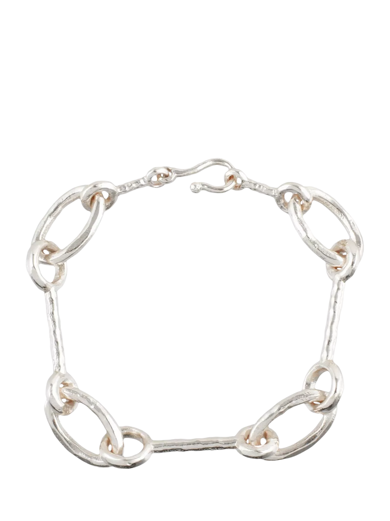 Shyla Matera interlock bracelet silver 19cm, UK version