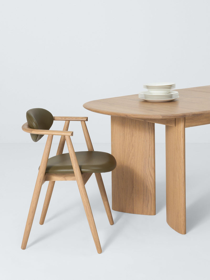 John Lewis Ida frame dining chair oak olive (British brand)