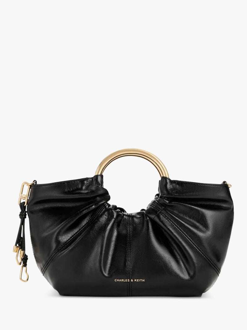 CHARLES & KEITH Ciara top handle bag in cream - British product