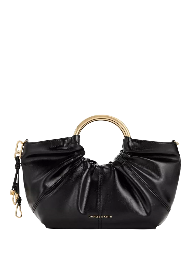 CHARLES & KEITH Ciara Top Handle Bag, Black