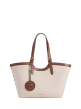 John Lewis CHARLES & KEITH Enola Tote Bag Chocolate Canvas 24cm x 30cm x 13cm- Buy online at McGrocer