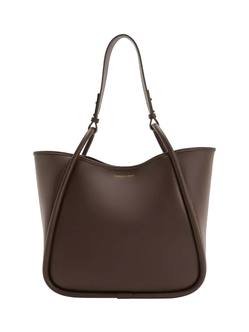 CHARLES & KEITH Lyla Tubular Slouchy Kunstleder-Tasche