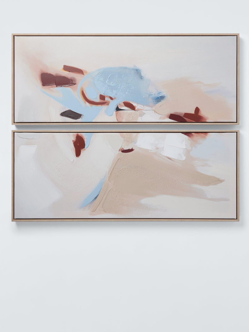 John Lewis abstract canvas prints set of 2 100x40cm - British product