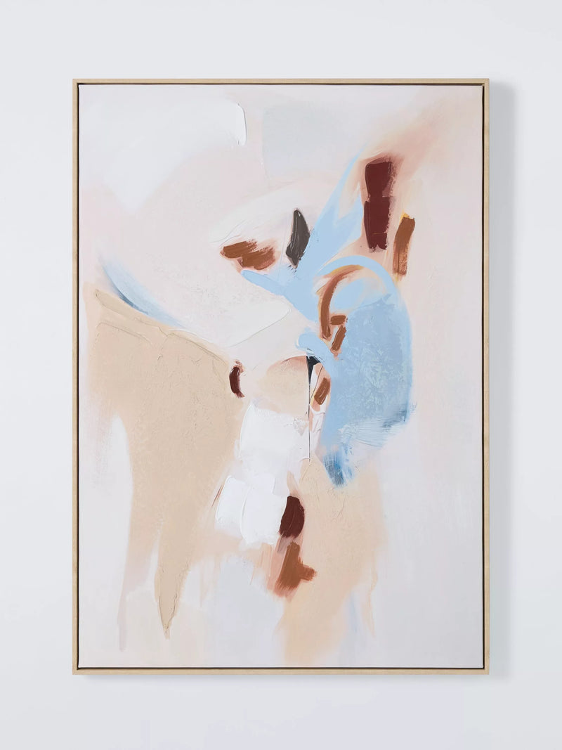 John Lewis Dune Abstract Framed Canvas Print Multi
