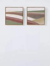 John Lewis John Lewis Abstract Square Framed Canvas Prints Set of 2 30 x 30cm- Buy online at McGrocer