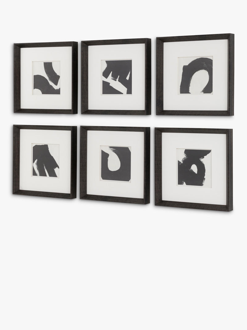 John Lewis Scandi abstract framed art set 31x31cm, imported from the UK