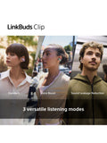 Sony LinkBuds Clip true wireless open-ear headphones (British brand)
