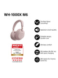 Sony WH-1000XM6 noise cancelling wireless Bluetooth over-ear headphones, UK version