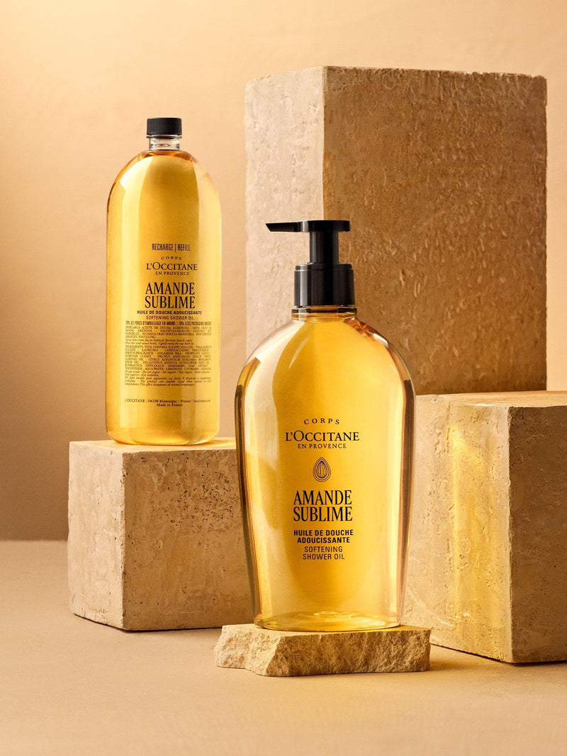 L'OCCITANE Almond Shower Oil 500ml, imported from the UK