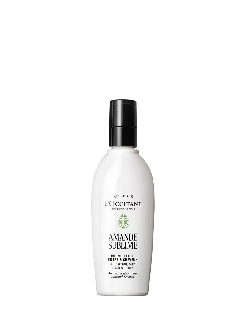 L'OCCITANE Almond Delightful Hair & Body Mist 100ml (British brand)