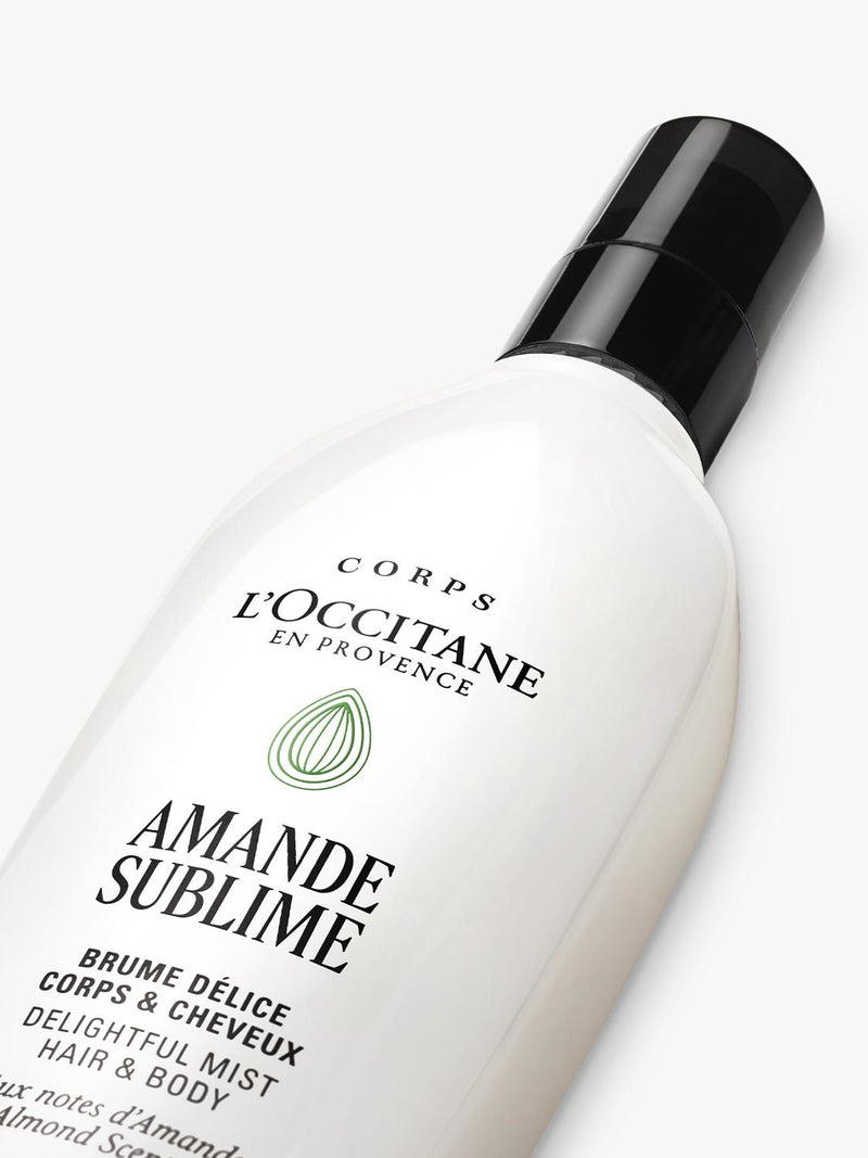 L'OCCITANE Almond Delightful Hair & Body Mist 100ml (British brand)