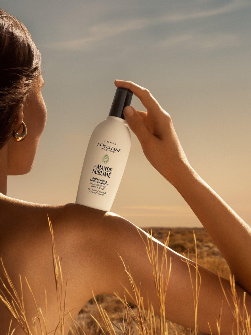 L'OCCITANE Almond Delightful Hair & Body Mist 100ml (British brand)
