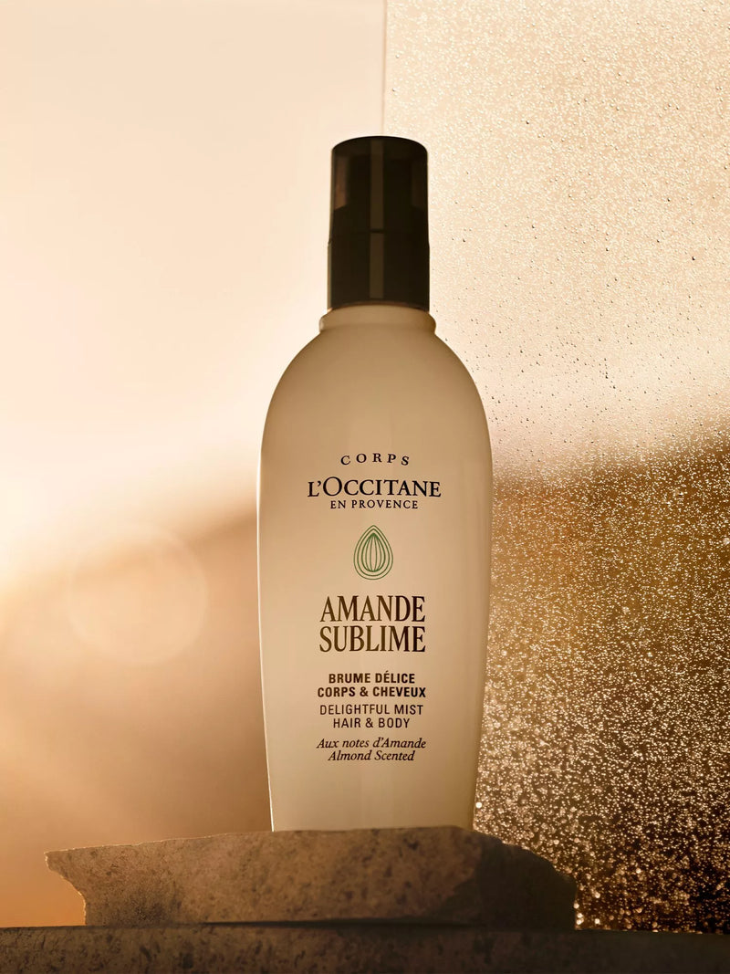 L'OCCITANE Almond Delightful Hair & Body Mist 100ml (British brand)