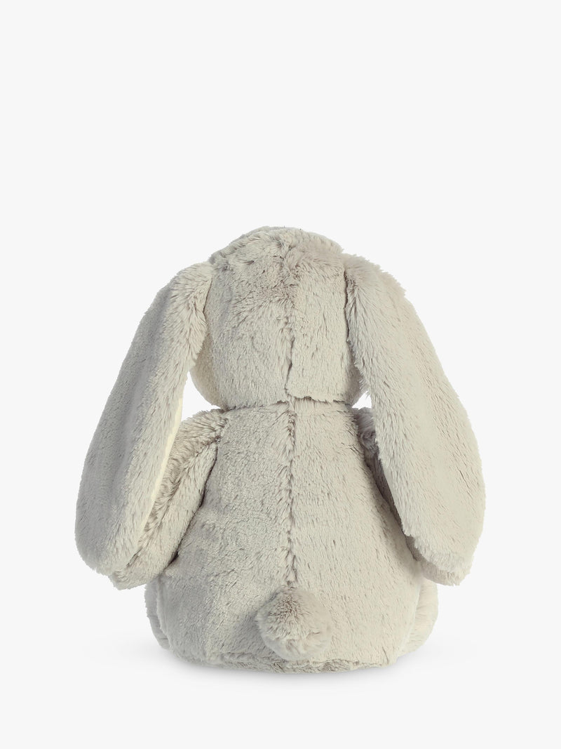 Aurora World grey rabbit soft toy 12.5in, imported from the UK