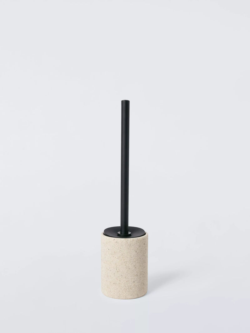 John Lewis Dune toilet brush holder natural sand - British product