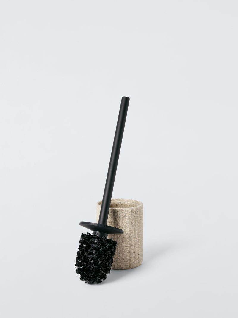 John Lewis Dune toilet brush holder natural sand - British product