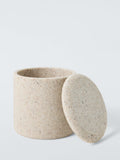 John Lewis Dune canister with lid natural sand - British product