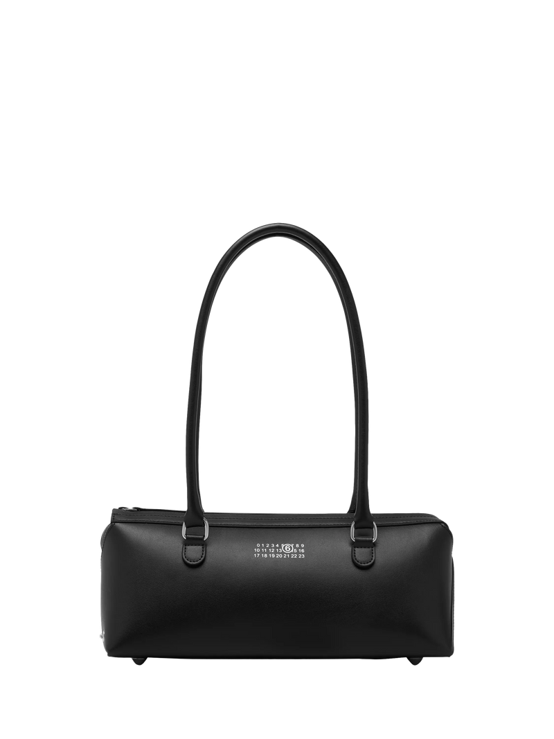 MM6 Maison Margiela Bauletto leather shoulder bag black (British brand)