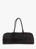 Pre-loved Fendi Zucca canvas top handle bag brown (British brand)