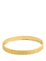 John Lewis LARNAUTI Cross Hatch Textured Gold Bracelet- Buy online at McGrocer