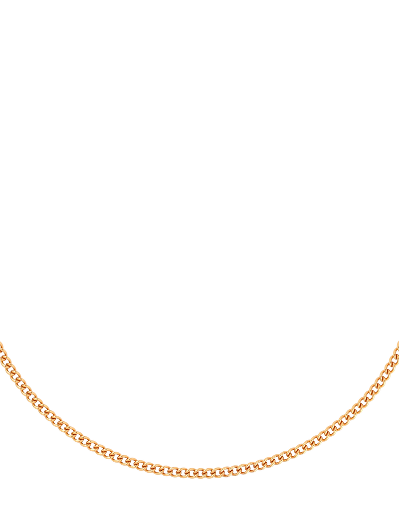 Astrid & Miyu bold curb chain necklace 50cm - British product