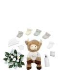 Babyblooms personalised Highland Cow welcome baby hamper, UK version
