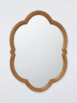 John Lewis John Lewis Wiggle Heritage Georgian Wall Mirror, Walnut, 70 x 50cm- Buy online at McGrocer