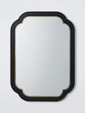 John Lewis Heritage Wood Frame Wall Mirror Black 50x50cm