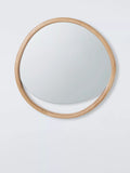 John Lewis round wall mirror 68cm oak (British brand)