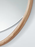 John Lewis round wall mirror 68cm oak (British brand)