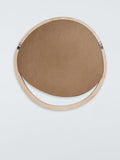 John Lewis round wall mirror 68cm oak (British brand)