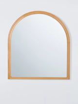 John Lewis John Lewis Oak Wood Overmantel Wall Mirror, Natural Oak, 105 x 95cm- Buy online at McGrocer