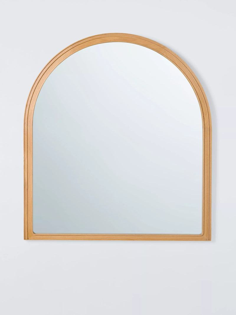 John Lewis overmantel wall mirror natural oak 105x95cm - British product