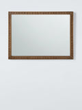 John Lewis step wood frame walnut wall mirror 70x50cm (British brand)