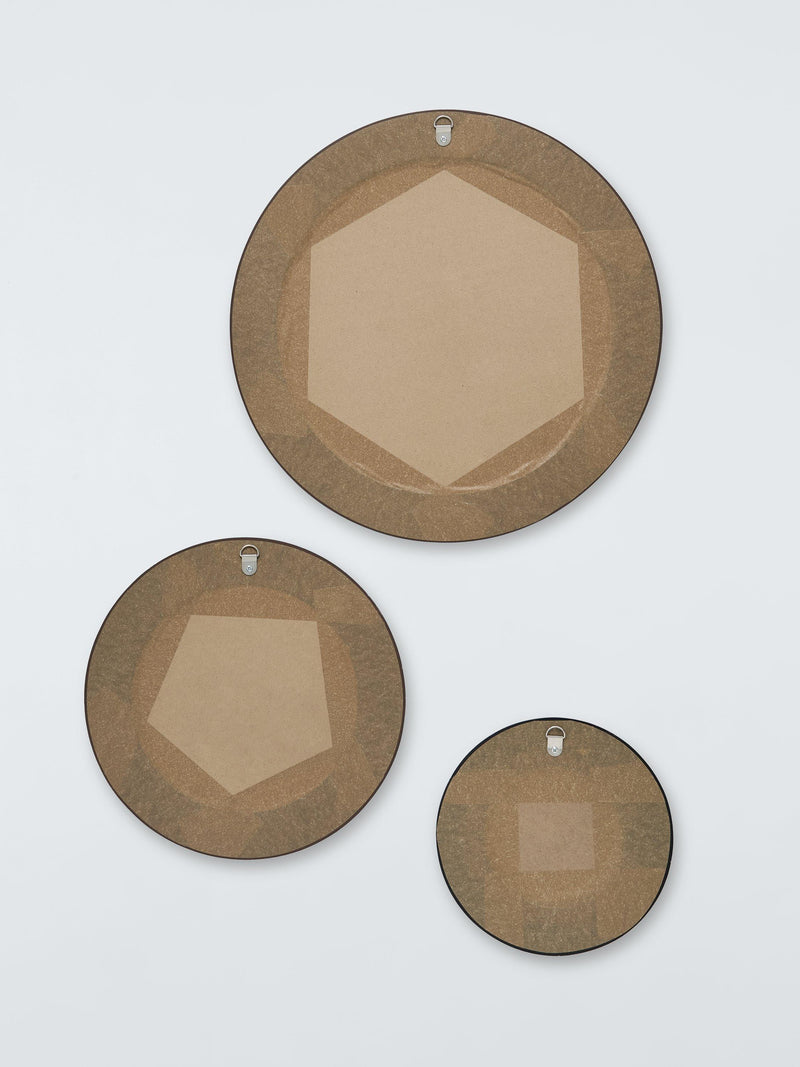 John Lewis wall mirror set black gold - British product