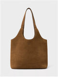 Crew Clothing tan leather shoulder bucket bag - British product
