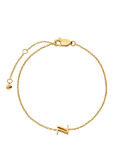 John Lewis Monica Vinader Initial Z Chain Bracelet, Gold- Buy online at McGrocer