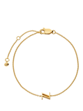 Monica Vinader gold Initial Z chain bracelet, UK version