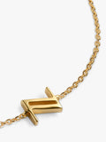 Monica Vinader gold Initial Z chain bracelet, UK version