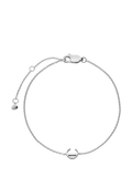 Monica Vinader Art Deco Initial Chain Bracelet Silver