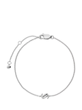Monica Vinader Art Deco Initial Chain Bracelet Silver