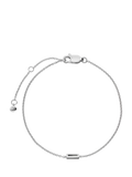 Monica Vinader Art Deco Initial Chain Bracelet Silver