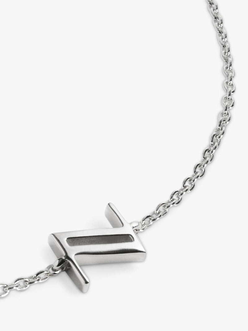 Monica Vinader initial Z silver chain bracelet, imported from the UK