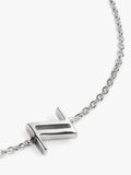 Monica Vinader initial Z silver chain bracelet, imported from the UK
