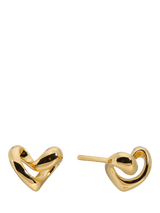 John Lewis Monica Vinader Infinity Heart Small Stud Earrings Gold- Buy online at McGrocer