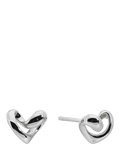 Monica Vinader Infinity Heart small stud earrings (British brand)